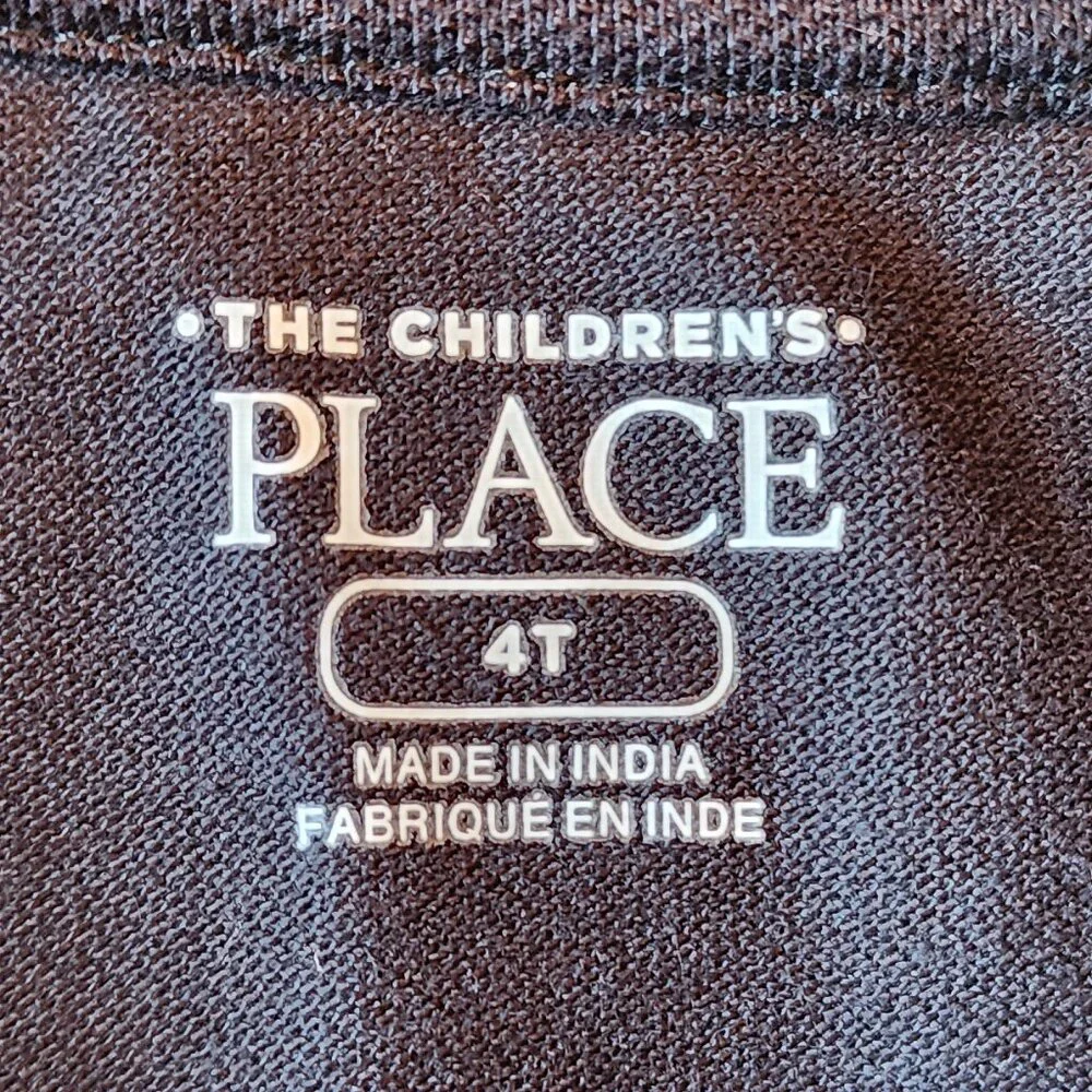 The Children's Place Boys' Uniform Black Polo Size 4T NWT